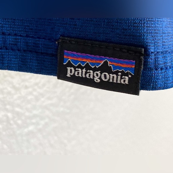 Patagonia Mens Capilene Baselayer Midweight Blue Quarter Zip Pullover Polartec M - Picture 5 of 7